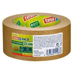 Accesorii birotica Banda adeziva maro hartie 50 mm x 50 m ecologica