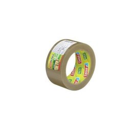 Accesorii birotica Banda adeziva maro deschis plastic reciclat 50 mm x 66 m Banda ambalare 50 mm x 66 m Eco&Ultra Strong maro 58297 Tesa