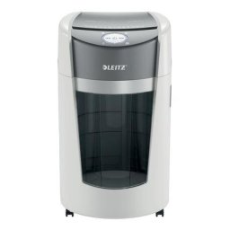Distrugator documente Distrugator documente manual Leitz OptiMax P5 micro cut 10 coli cos 35L alb-gri
