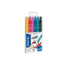 Set 6 carioci Pilot Frixion Colors 2.5 mm varf rotund diverse culori