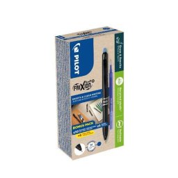 Set 10 rollere Pilot FriXion Plus 0.7 mm si 10 rezerve albastre