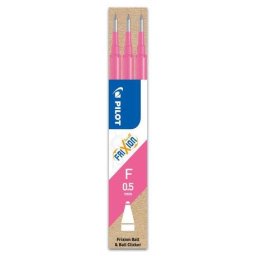 Rezerve roller Pilot Frixion Ball & Clicker 0.5 mm 3 buc/set diverse culori roz