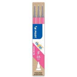 Set 3 rezerve roller Pilot Frixion Point 0.5 mm diverse culori roz