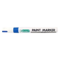Marker cu vopsea D.Rect diverse culori 2-4.5 mm varf mediu albastru