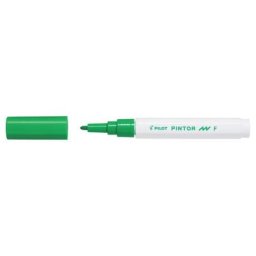 Marker cu vopsea Pilot Pintor F verde 1 mm varf rotund