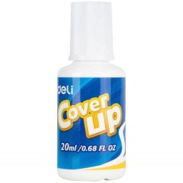 Pasta corectoare Deli pe baza de solvent 20 ml cu pensula