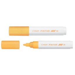 Marker cu vopsea Pilot Pintor Neon diverse culori 1.4 mm varf rotund portocaliu deschis