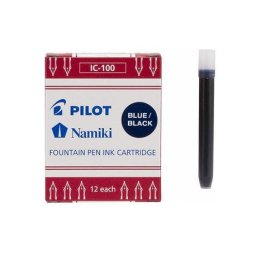 Set 12 rezerve cerneala Pilot bleumarin lungi