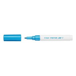 Marker cu vopsea Pilot Pintor Metalic diverse culori 1 mm varf rotund albastru