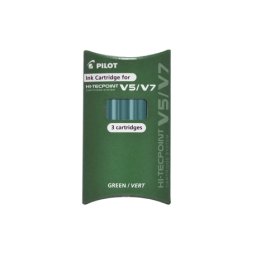 Rezerva roller Pilot V5/V7 Hi-Tecpoint diverse culori 3buc/set verde