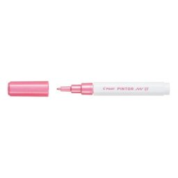 Marker cu vopsea Pilot Pintor Metalic EF culori metalizate 0.7 mm varf rotund roz
