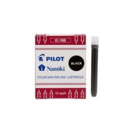 Set 12 rezerve cerneala Pilot negru