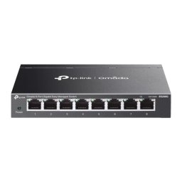 Switch TP-LINK ES208G, 8-Port Gigabit Easy Managed, Fanless, Black