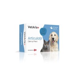 VetAria+ Articulatii Caini si Pisici 30 capsule Twist-off