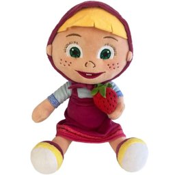 Jucarie din plus masha, masha & the bear, 27 cm (asezata)