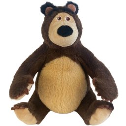 Jucarie din plus ursul, masha & the bear, 20 cm (asezat)