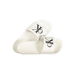 Șlapi albi pentru bărbați Calvin Klein