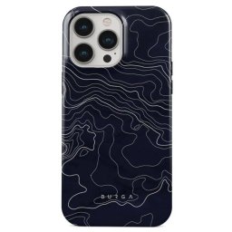 Husa Burga Dual Layer Drifting Shores Line Art pentru iPhone 15 Pro Max