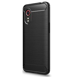 Husa TECH-PROTECT TPUCARBON compatibila cu Samsung Galaxy Xcover 7 Black