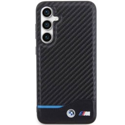 Husa Bmw Leather Carbon compatibila cu Samsung Galacy S23 FE, Negru