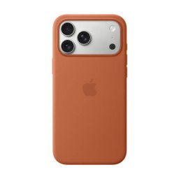 Husa MagSafe Apple Silicone pentru iPhone 17 Pro Max Terra Cotta Maro