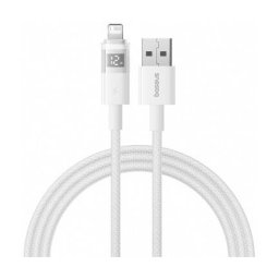 Cablu Date si Incarcare Baseus USB-C - USB-C Display 2 100W 2m Alb