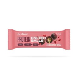 GymBeam Protein Energy Balls 45 g căpșuni - vanilie