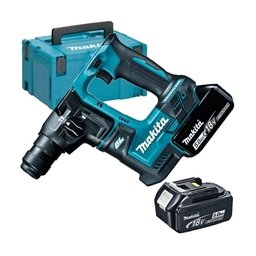 Makita - DHR171RTJ - Rotopercutor SDS-Plus cu 2 acumulatori, Li-Ion, 18 V, 5 Ah, 1.2 J, valiza speciala