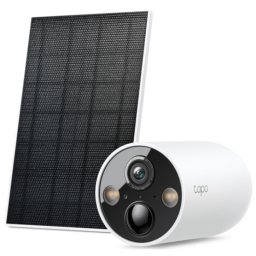 TPL Solar-Powered Security Camera Kit, 1/3" Progressive Scan CMOS Starlight Sensor, Focal Length: 2.1 mm, Field of View: 150° (Diagonal), 134°(Horizontal), 77°(Vertical), 2K QHD 4MP (2560 × 1440 px), 15/20/(25/30)fps