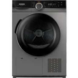 Uscator de rufe cu pompa de caldura HEINNER HHPD-M9K3SA+++, Inverter, 9 kg, 14 programe, Clasa C, Argintiu