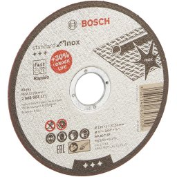 Disc pentru tăiere oțel inoxidabil, 125 x 1 x 22.23 mm
