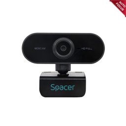 Camera web SPW-CAM-01, USB, 1920 x 1080 pixeli, Negru