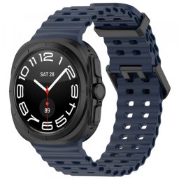 Curea Techsuit W062 pentru Samsung Galaxy Watch Ultra Series, Bleumarin