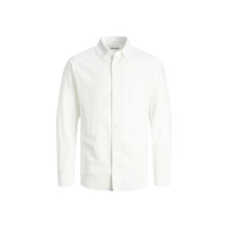 JACK & JONES Cămaşă Jjelinen Blend Shirt Ls Sn 12248579 C-N100 white