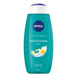 Set 2 x Gel de Dus Nivea Hawaii Flower & Oil, Plumeria si Ulei, 500 ml
