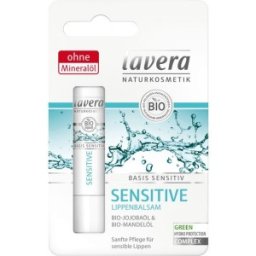Set 2 x Balsam de Buze Sensitive Bio cu Ulei de Jojoba si Ulei de Migdale, 4.5 g, LaVera