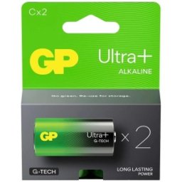 Baterie Alcalina UltraPlus GP R14 C, 2 Bucati