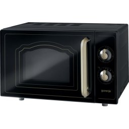 Cuptor cu microunde Gorenje MO4250CLB, Retro, 700W, 20L, grill, negru