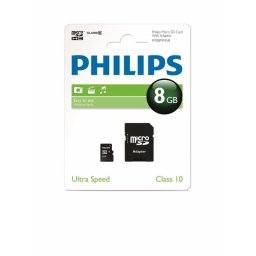 Card de Memorie PHILIPS MICRO SDHC CARD 8 GB CLASS 10+ADP