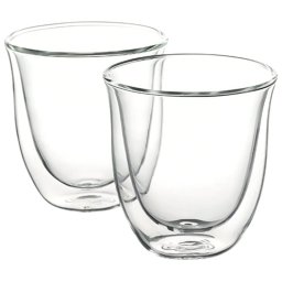 Set 2 bucati pahare Delonghi American cappuccino 190 ml