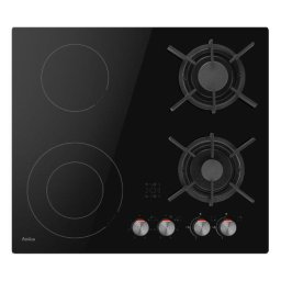 Plita Amica PCG64102 Ceramic-gas, combinata gaz si electrica, vitroceramica, 4 zone