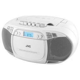 Radio CD JVC RC-E451W, Bluetooth, USB, Caseta, alb