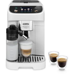 Espressor automat De’Longhi Magnifica PLUS ECAM 320.60.W 0132250016, tehnologie LatteCrema, 1,8 l, 15 bar, 1450 W, alb