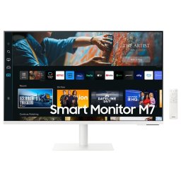 Monitor Inteligent VA LED Samsung M7 32", UHD, 3840 x 2160, HDMI, WiFi, Boxe, Pivot, 4 ms, Alb