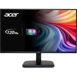 Monitor IPS LED Acer 24.5" EK251QGBI, Full HD (1920 x 1080), VGA, HDMI, 120 Hz, 4 ms, Negru