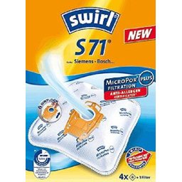Set 4 Saci aspirator Swirl S 71 AirSpace MicroPor Plus, pentru Bosch/Siemens Type P