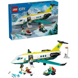 LEGO® City - Avion-ambulanta pentru urgente 60465, 395 piese