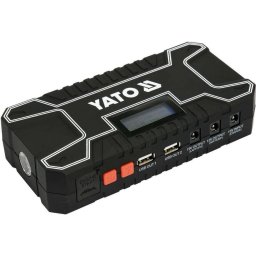 Acumulator extern Yato YT-83082, pentru pornire motor si incarcare, 12000 mAh, Li-Ion, tensiune alimentare 3.7 V, Negru