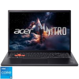 Laptop Gaming Acer Nitro Lite 16 NL16-71G-57M9 cu procesor Intel® Core™ i5-13420H up to 4.7GHz, 16'', WUXGA, IPS, 165Hz, 16GB DDR5 RAM, 512GB SSD, NVIDIA® GeForce RTX™ 3050 6GB GDDR6, No OS, Shale Black