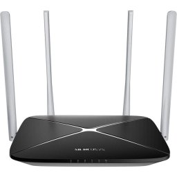 Router wireless MERCUSYS MB135-4G, AC1200, Dual-Band, 4G LTE, 2.4 GHz - 300 Mbps, 5 GHz - 867 Mbps, Negru